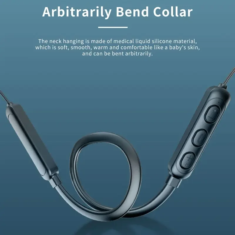 Wireless Bluetooth 5.3 Neck-Hanging Type Stereo Bluetooth Earphones With Mic Bluetooth Headset NeckHanging Bluetooth Headphone view 5