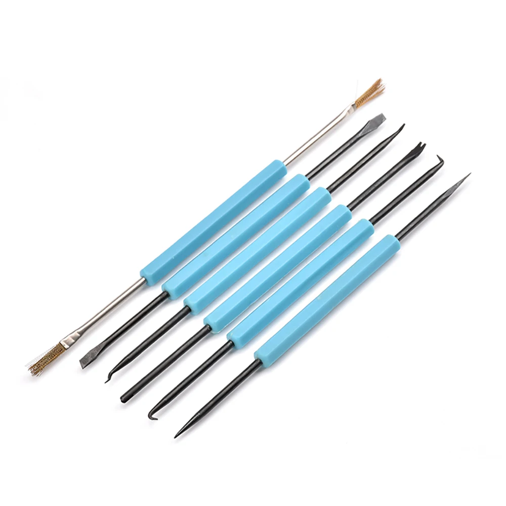 6pcs Desoldering Aid Tool Soldering Aid Assist Tools Circuit Board Welding Auxiliary Tools PCB Cleaning Kit Assist Repair Tool