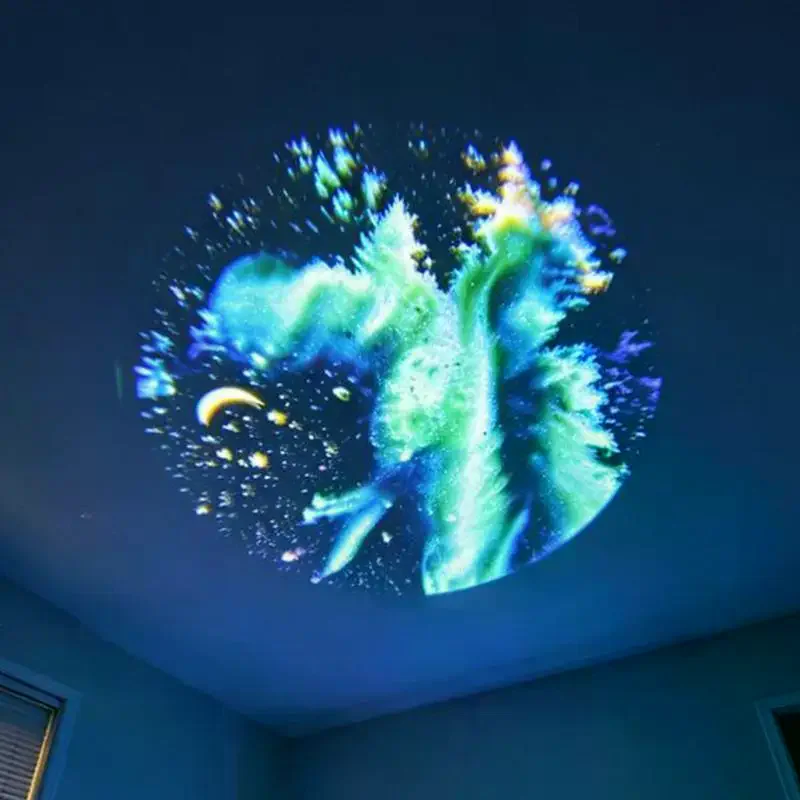 Powered Galaxy Projector Multi Planet Patterns Flexible Neck For Bedroom Romantic Night Use USB