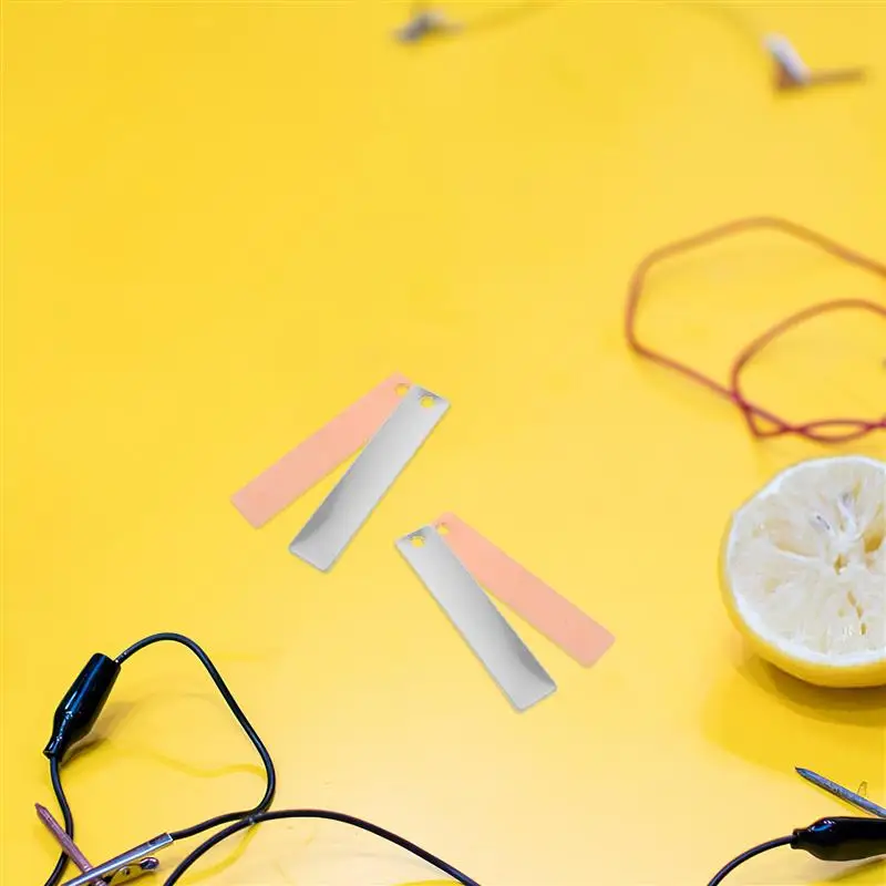 YINETTECH 5pcs Zink Platte Flach Blech für Wissenschafts Labor