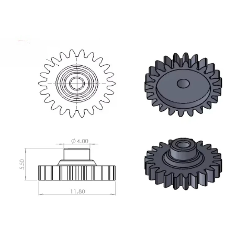 1pc plastic gear for Sharp 700 stereo cassette deck audio player
