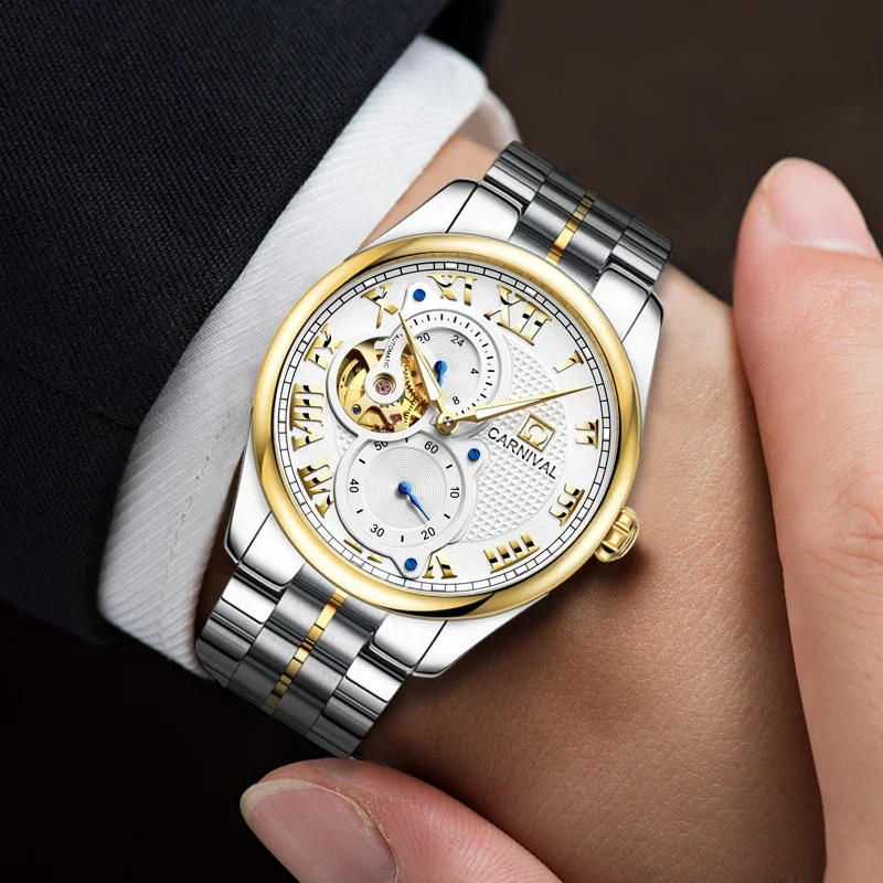 IW Carnival Mechanical Wrist Watches Luxury Accessories For Men Sapphire Mirror Automatic Movement Business Waterproof Watch