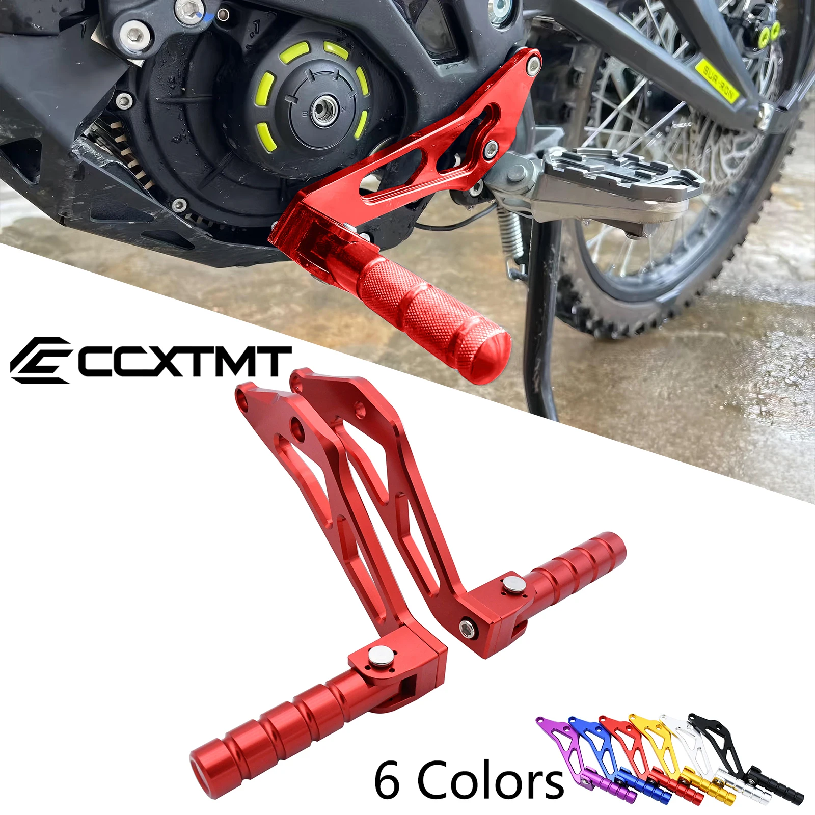 AliExpress NONE Electric Dirt Bike Motorcycle For Sur-Ron Light Bee X S CNC Rear Passenger Foot Peg Rests Pedal Peg Bracket For Segway X160 X260
