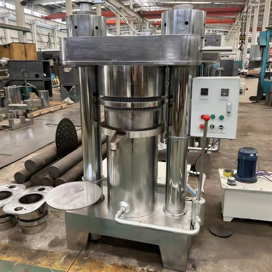 Bild 4: Hydraulische Kakaobohnen-Extraktionspresse Hydraulische Mangue-Ölpresse Kaltpressöl-Extraktor Extruder-Maschine
