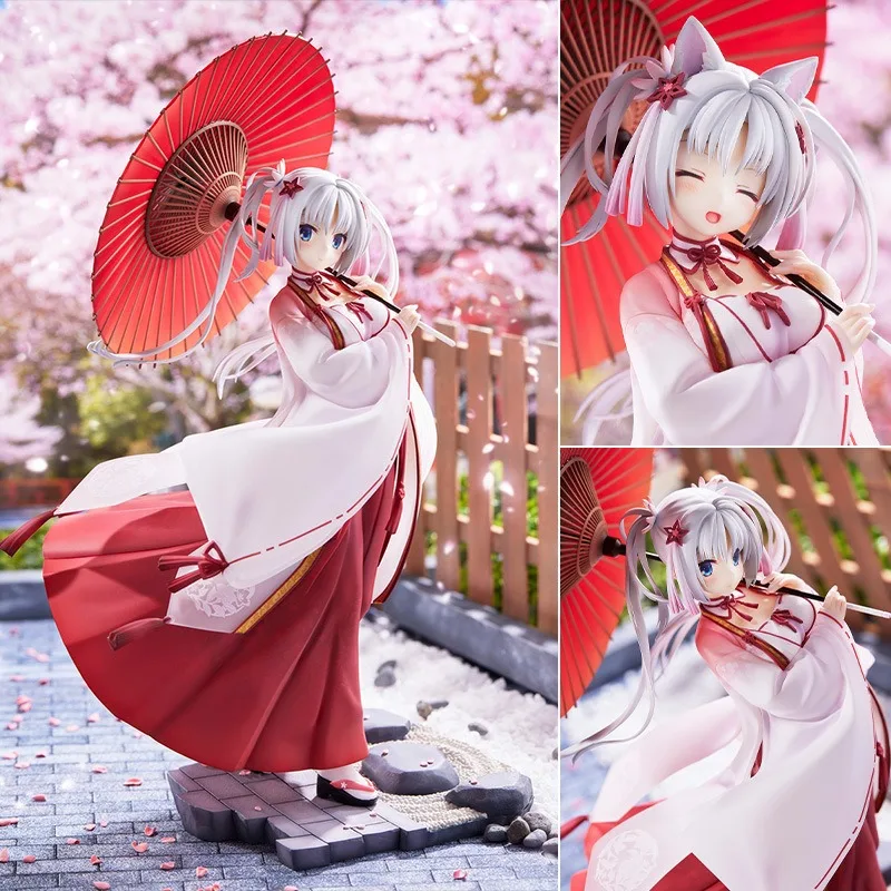 27CM Senren Banka T Rain_Tsukuyomi Cat-eared Witch Holding An Umbrella Game Peripheral Boxed Figure Statue Collection Model Gift