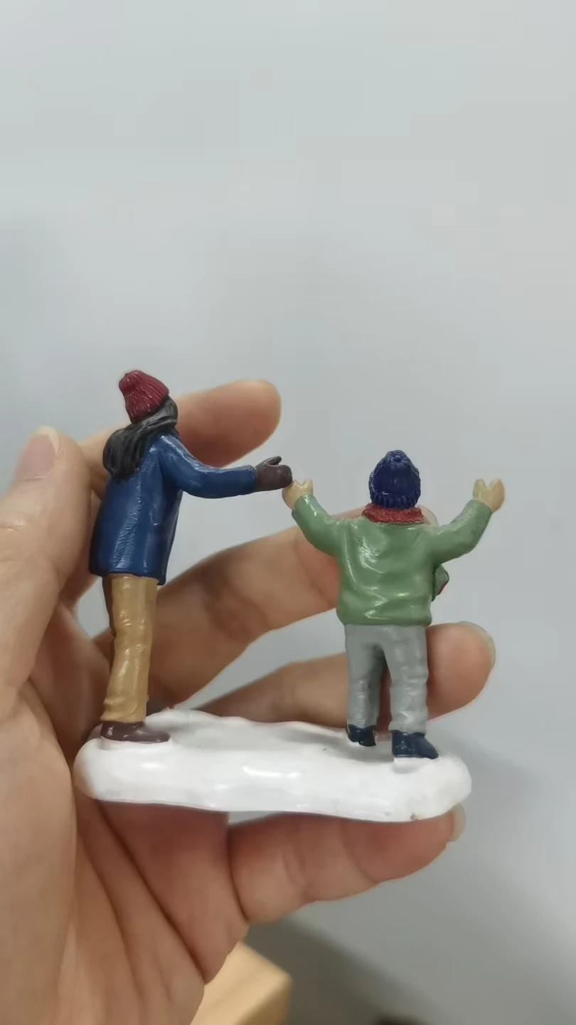 Resin figure mental psychological sand table game box court therapy mother and son