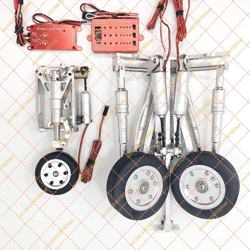 1.34m RC Jet Full Electric Retract Landing Gear Set with Brake System & Controller Accessory