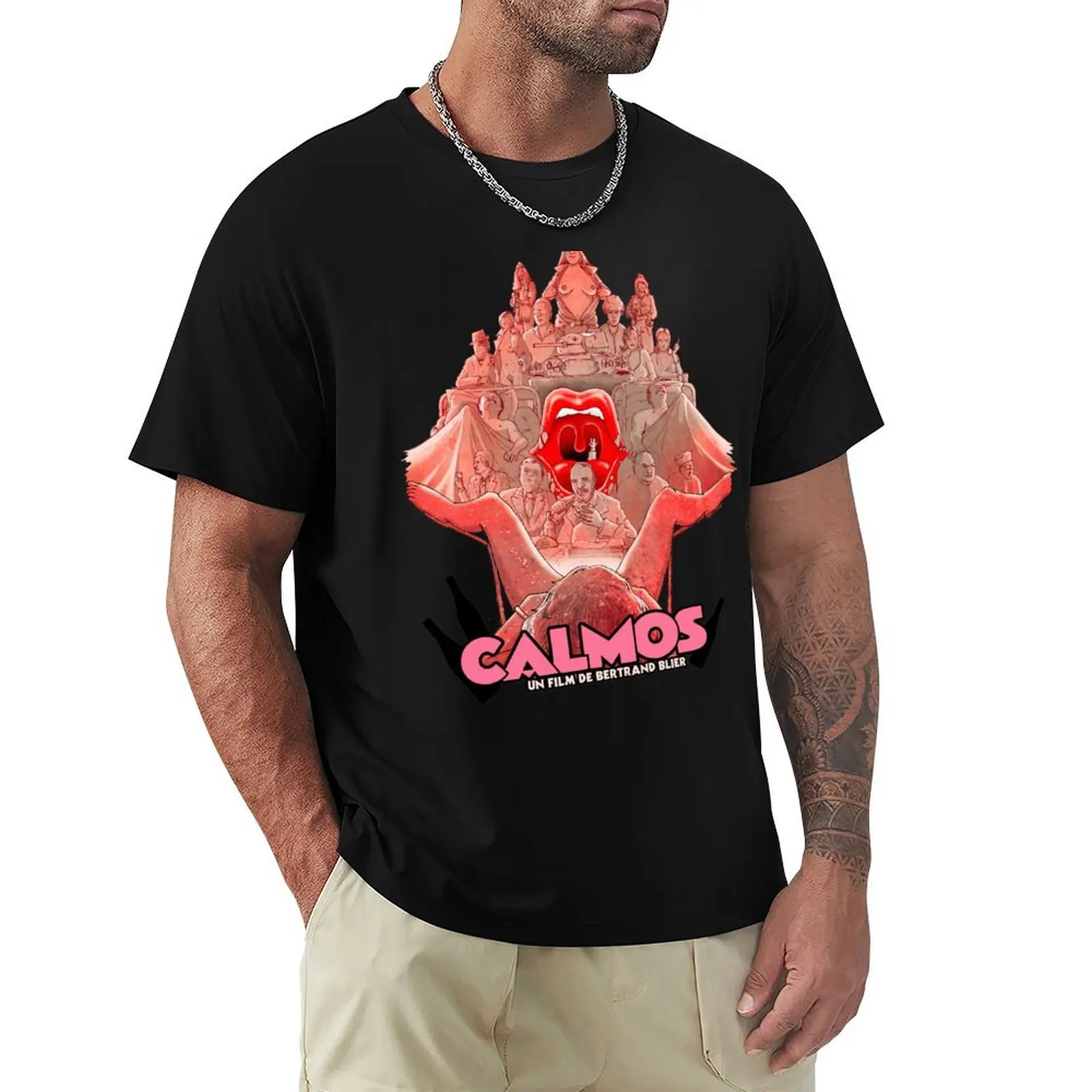 

CALMOS T-Shirt Trendy Casual Short Sleeve Shirt