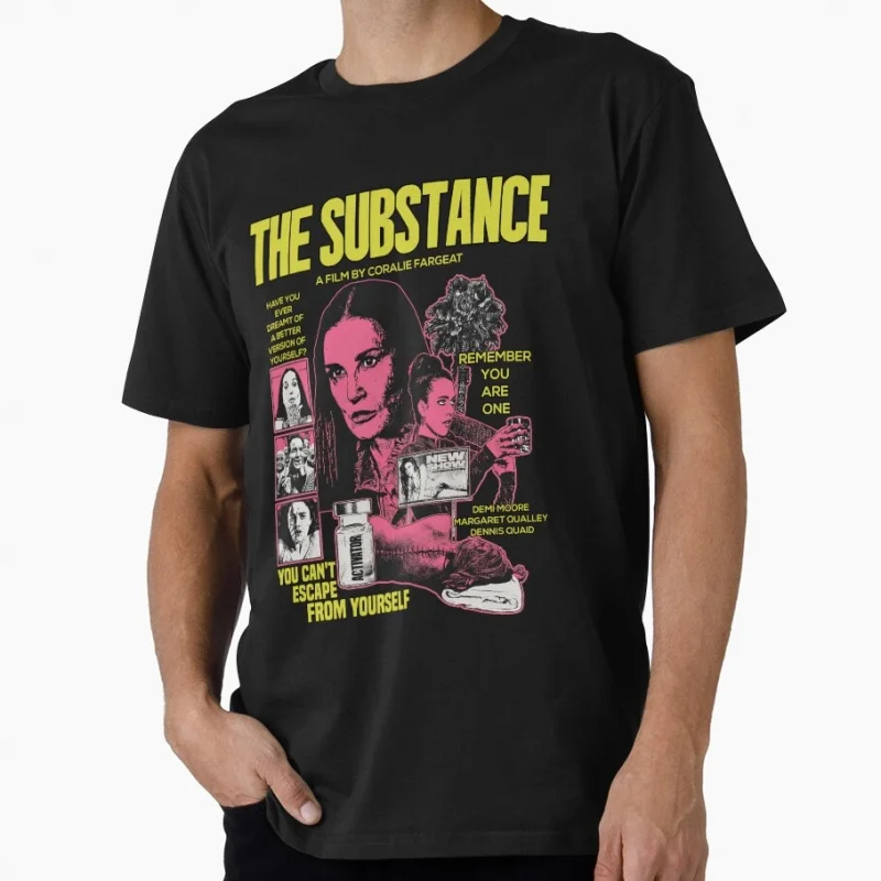 

The Substance 2024 Horror movie Gift t shirt 0501 Men's 100% cotton print O-Neck Short Sleeve Graphic clothes All size tee S-6XL