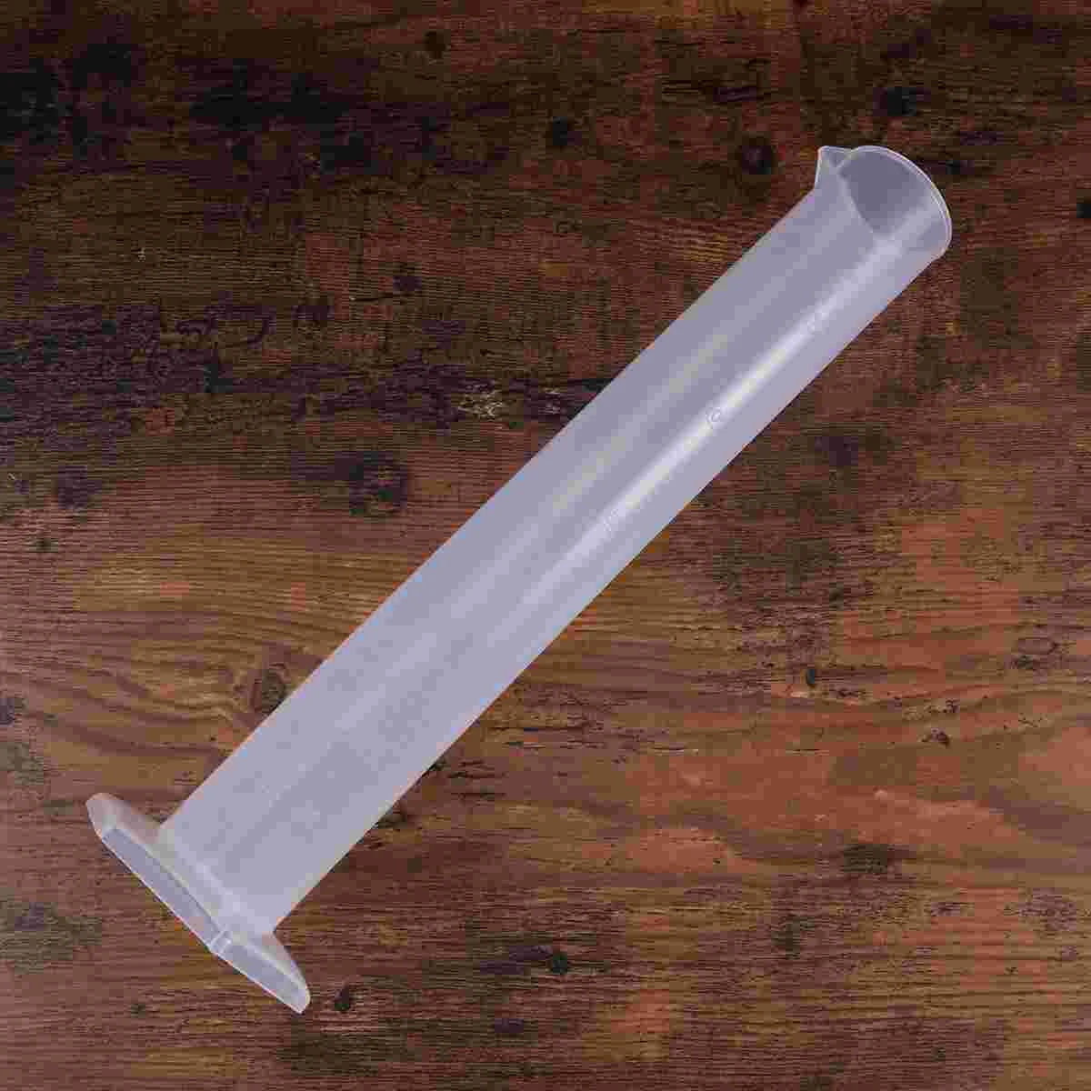 250ml Transparent Measuring Cylinder Plastic Graduated Cylinder Hexagonal Base (As Shown) Measuring cylinder 100ml