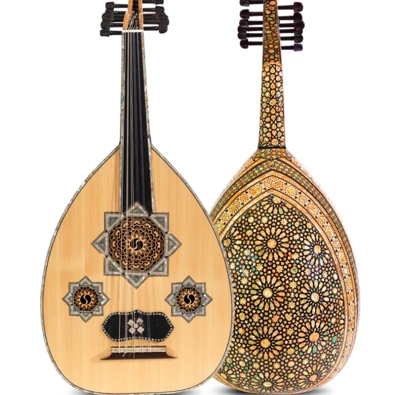 Pure handmade oud, the king of Middle Eastern musical instruments, Western musical instruments, plucked stringed instruments