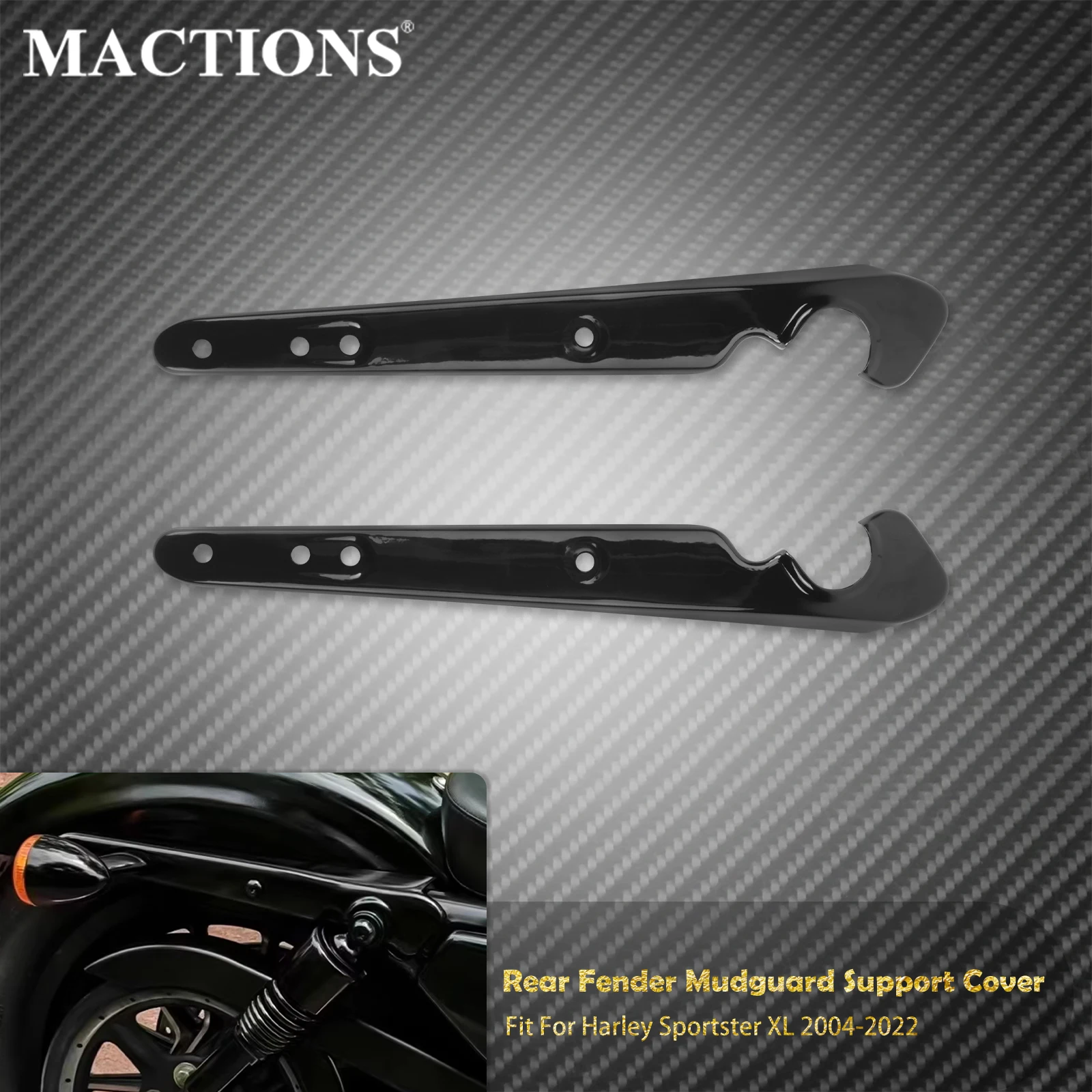 Motorcycle Rear Fender Turn Signal Mudguard Support Bracket For Harley Sportster XL 1200 883 72 48 Iron Seventy Two Low 04-2022