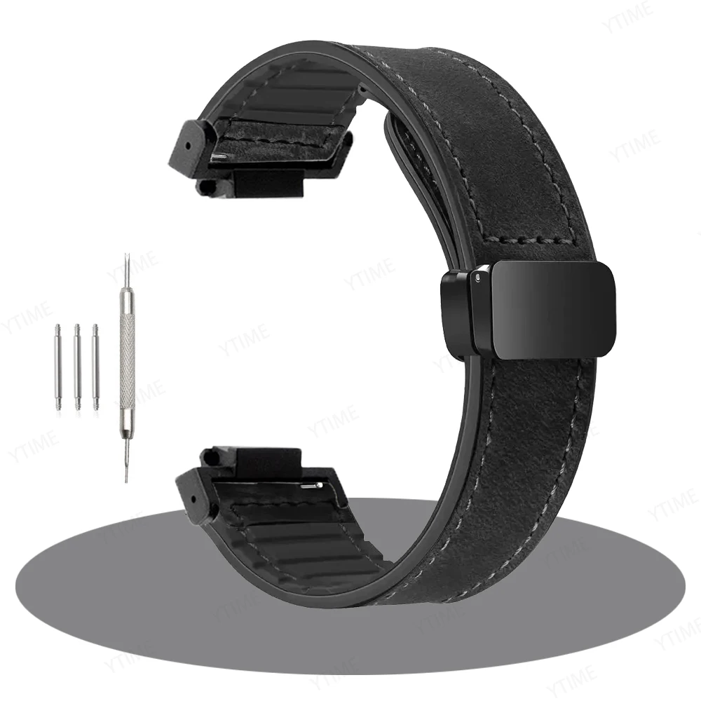 16mm Leather Silicone Strap For Casio Watch G-SHOCK GA110 100 120 GA900 GA2100 DW-5600 GW-B5600 GW-M5610 GLS-8900 Bracelet Band