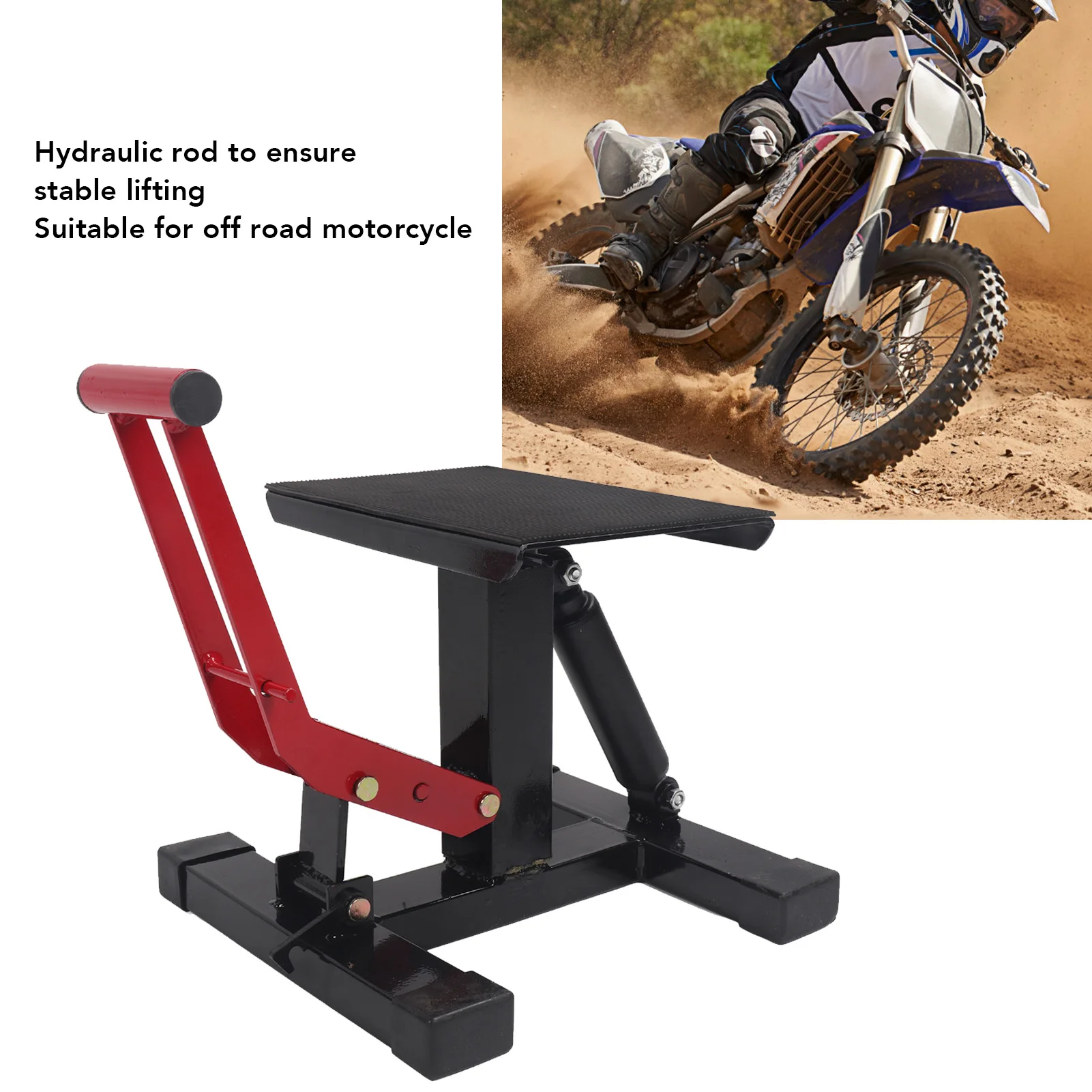 Altura ajustável suporte hidráulico Lift, Steel Lifting Platform para Off Road Motorcycle