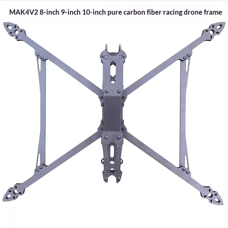 MARK10/4 V2 8/9/10 بوصة طويلة المدى رف ألياف الكربون FPV آلة كروس عالية تحميل سريع تثبيت ملحقات طائرة بدون طيار