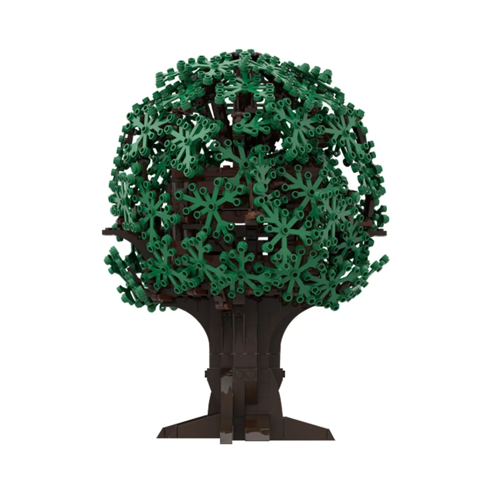 Gobricks MOC Villa Garden Tree Bartss Treehouse Building Blocks Model  Street View Bricks diy Assembled Toy Children Gift