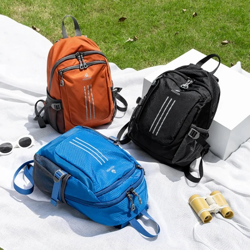 Fouvor pai-filho esportes mochila múltiplas cores caminhadas ao ar livre náilon à prova dwaterproof água sacos de escola alças mochila 3057-03