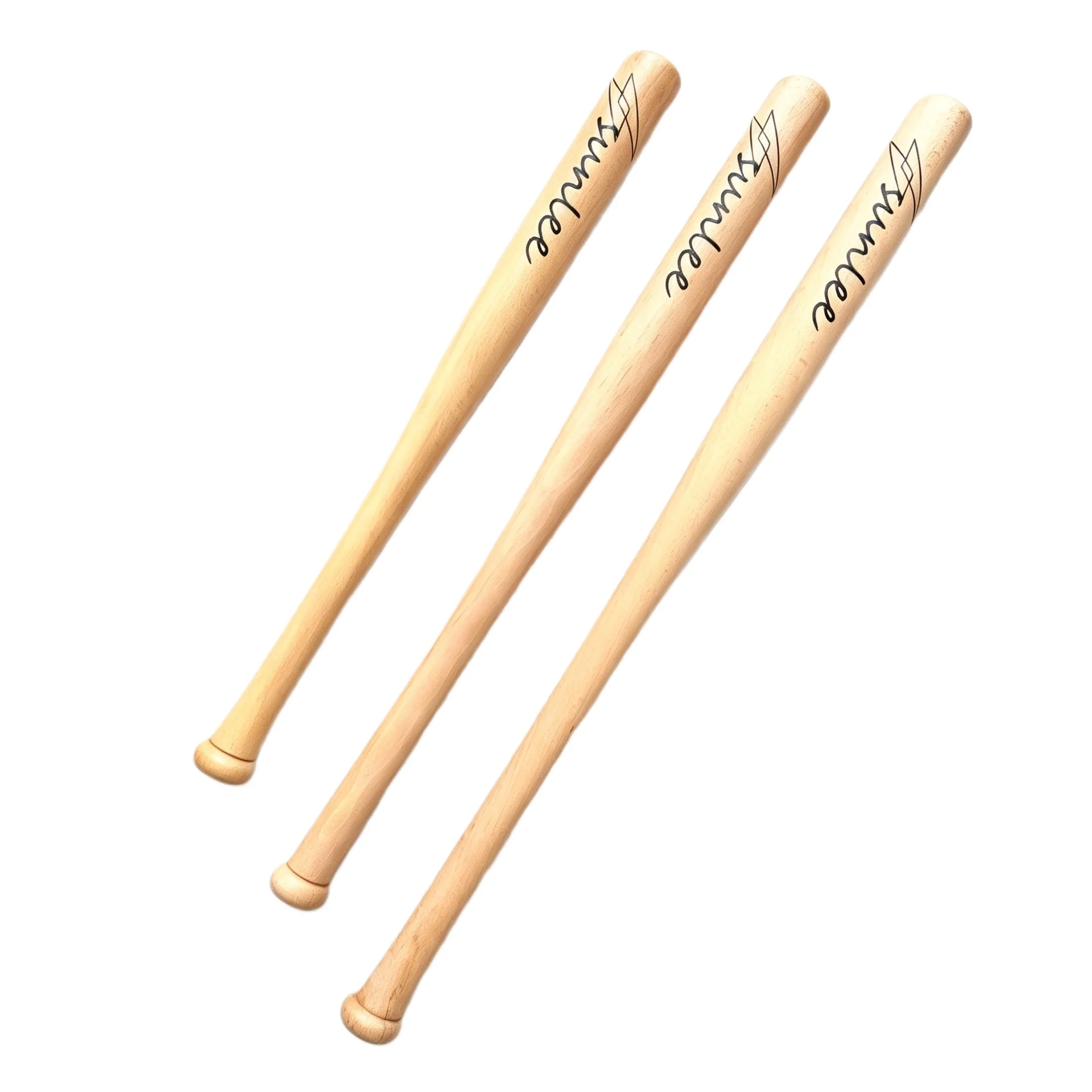 74/84cm Solid Beech Wood Baseball Bat Super Hard Wooden Softball Stick Indoor Outdoor Self Defense Car Security Baseball Rod