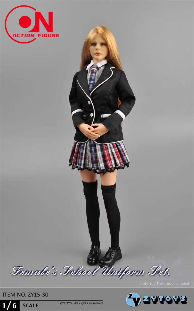 ZYTOYS ZY15-30 1/6 Bilancia Ragazza Uniforme Scolastica Set JK Vestito Vestiti Modello Misura 12 ''Femmina Soldato Action Figure Corpo Bambole