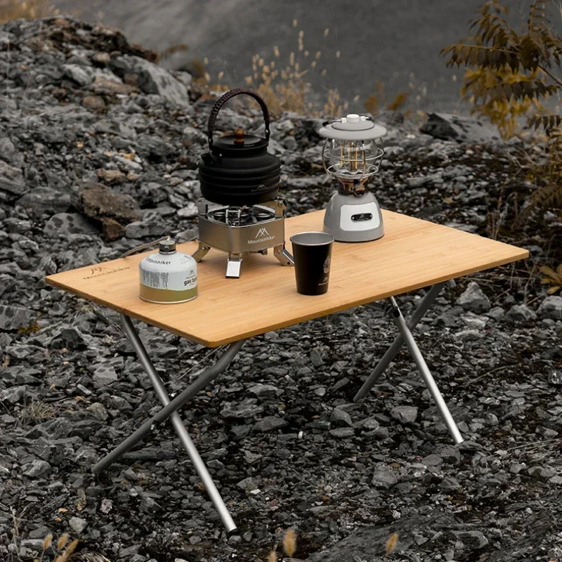 MOUNTAINHIKER Upgrade Portable Outdoor Camping Table, Compact Folding Design,Suitable for Picnics, Barbecues, Hiking, Travel,BBQ