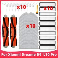 Compatible For Xiaomi Dreame D9, Dreame Bot L10 Pro, Trouver LDS Finder Main Side Brush Mop Hepa Filter Spare Parts Accessories