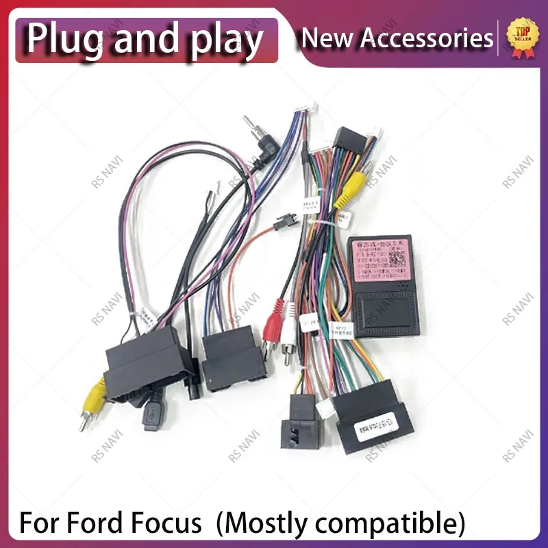 RS NAVI 2 din Android Navigation Multimedia Video car radio cable per Ford Focus 2011 -2019 cavo ad alta potenza