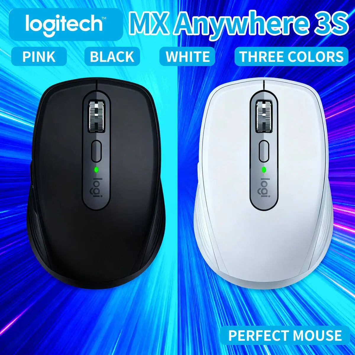

Logitech MX Anywhere 3S – High-Precision Sensor, Quiet Operation, Ergonomic Grip for Home/Office MX Anywhere 3S mouse