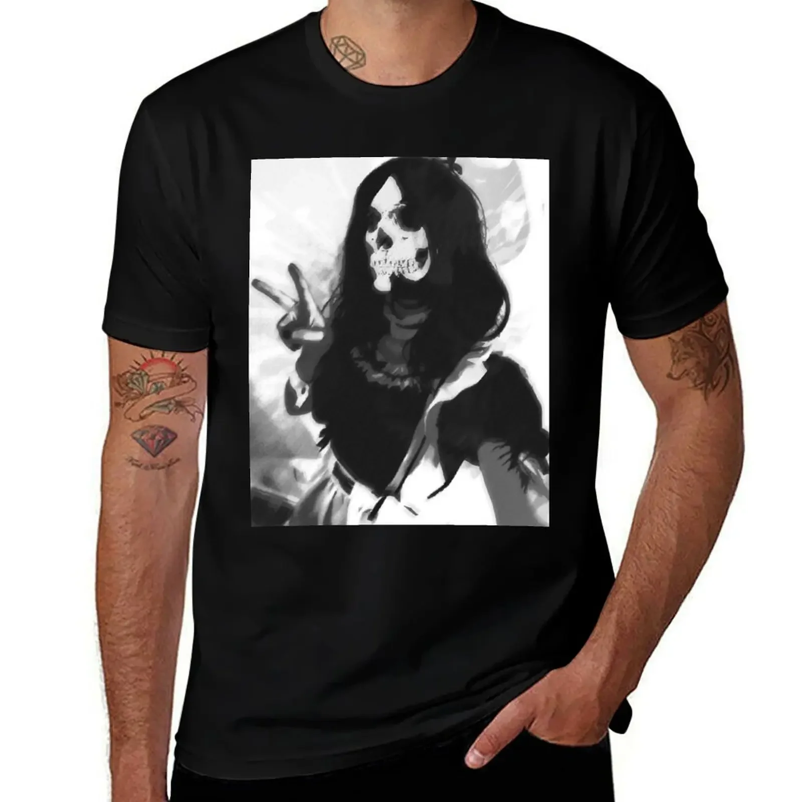 

Skullmaid T-Shirt Funny t-shirt vintage anime shirt kawaii clothes outfits for men