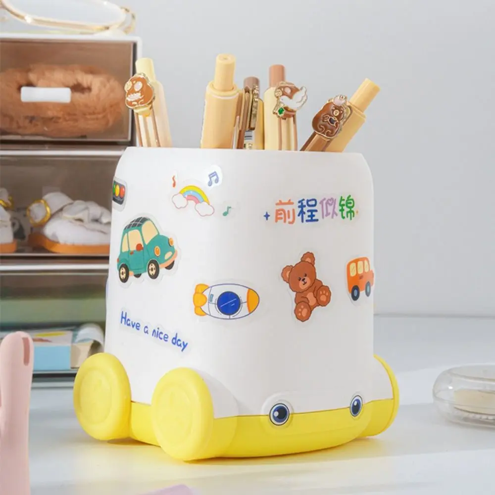 High Quality Car Shape Pen Holder Multifunctional Large Capacity Pen Container Stationery Storage Bucket Back To School
