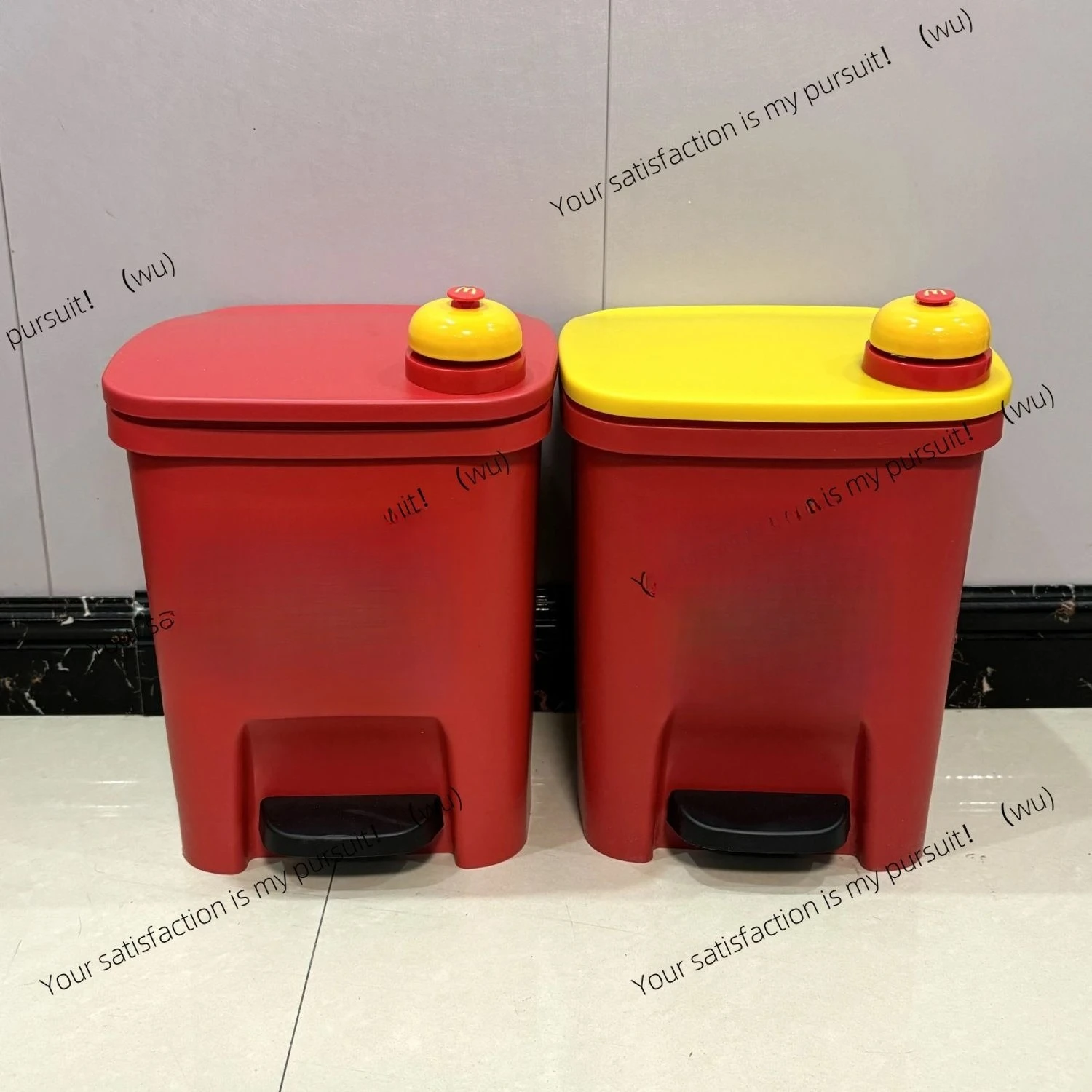 Mario cute trash can living room household with cover high value large capacity foot-operated toilet kitchen