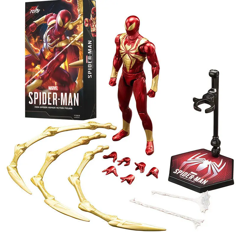ZD Toys Spider-Man Brandneuer Day Miles Morales Spider-Man Scarlet Spider Hobie Brown ‌ Eisen-Spinnen ‌ Actionfiguren Spielzeugmodell Geschenk – Detail 31