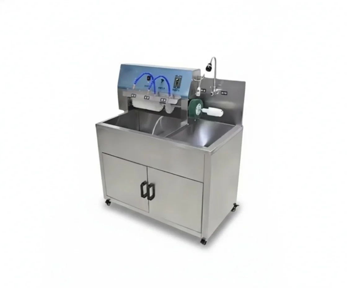 Automatic Shoe Washer, 1100x580x1200mm Iron Automatic Shoe Drying Machine, Industrial Footwear Cleaner for Laundry Shops