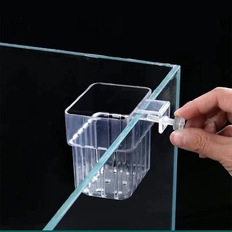 1/5PCS Hydroponic Planting Cup Household Water Grass Planting Cup Wall Mounted High Transparent Fish Tank Landscape Decoration..