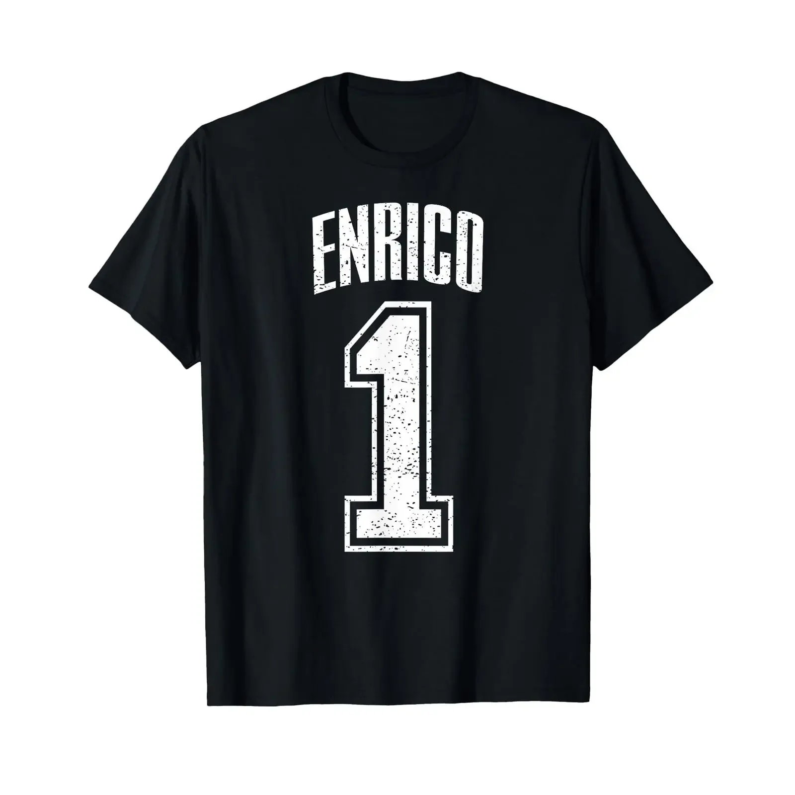 Enrico Supporter Number 1 Biggest Fan T Shirt black s vintage Washed Unisex Stylish Versatile homme Top For Everyday Wear