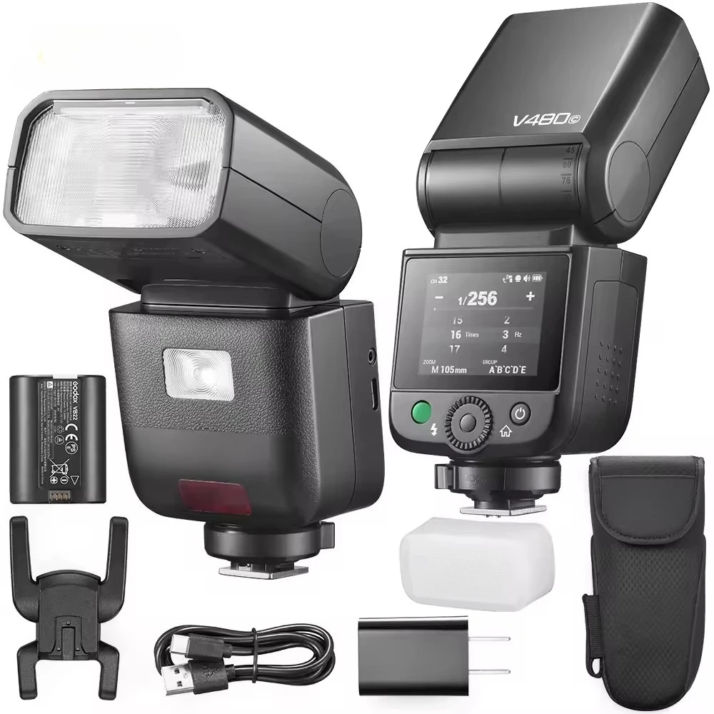 Novo V480 TTL Speedlite Flash Light na câmera Flash Speedlite Flash para Canon Nikon Fujifilm Olympus