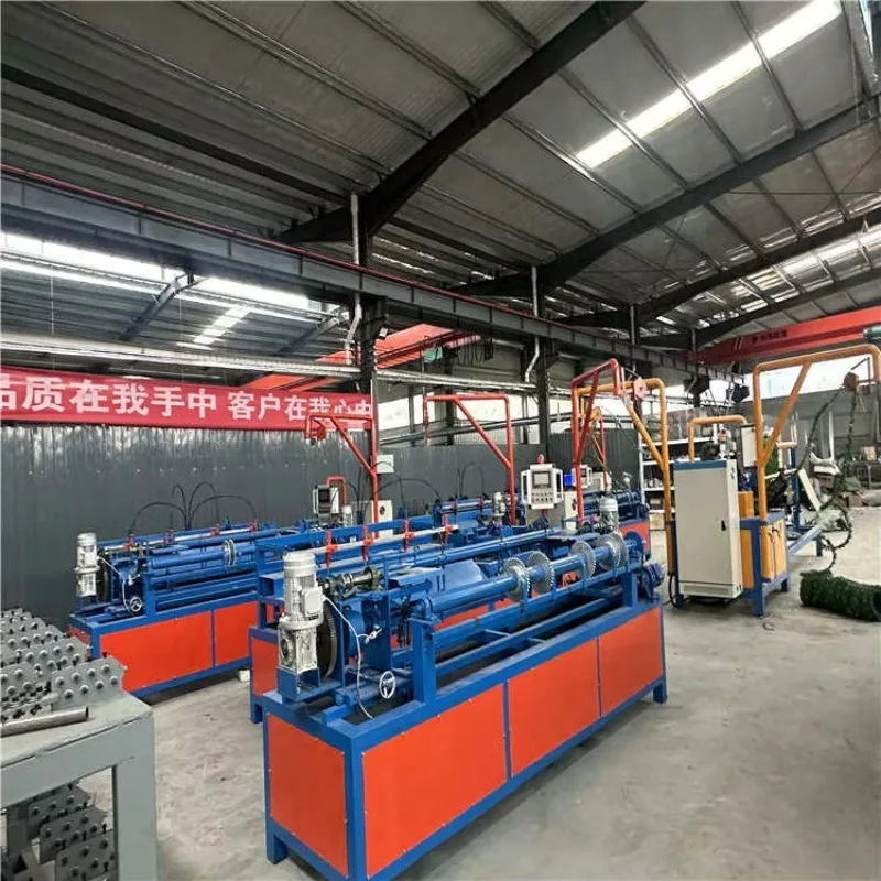 Customized Factory Direct Sale PLC Contral Cyclone Fence Mesh Machine Chain Link Fence Making Machine