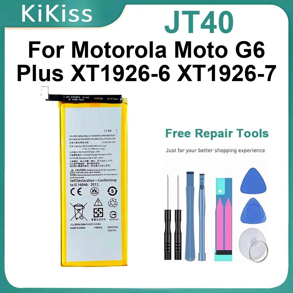 Li-Ion Polymer Batteries JT40 For Motorola Moto G6 Plus XT1926-6 XT1926-7