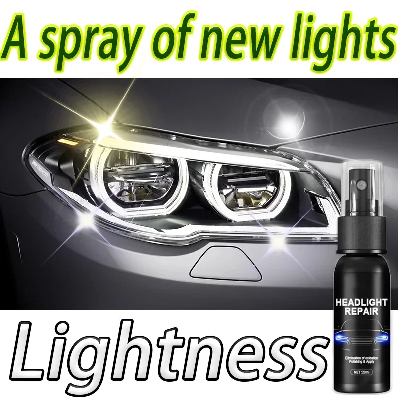 Car Headlight Restoration Polishing Agent Scratch Remover Repair Headlight Renewal Cleaning Liquid Kit Auto Accessories