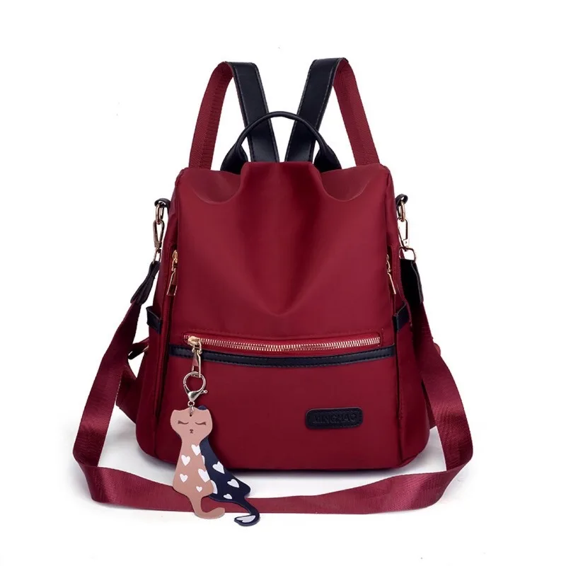 2024 new backpack for trendy women, travel anti-theft Oxford cloth lightweight and fashionable versatile backpack