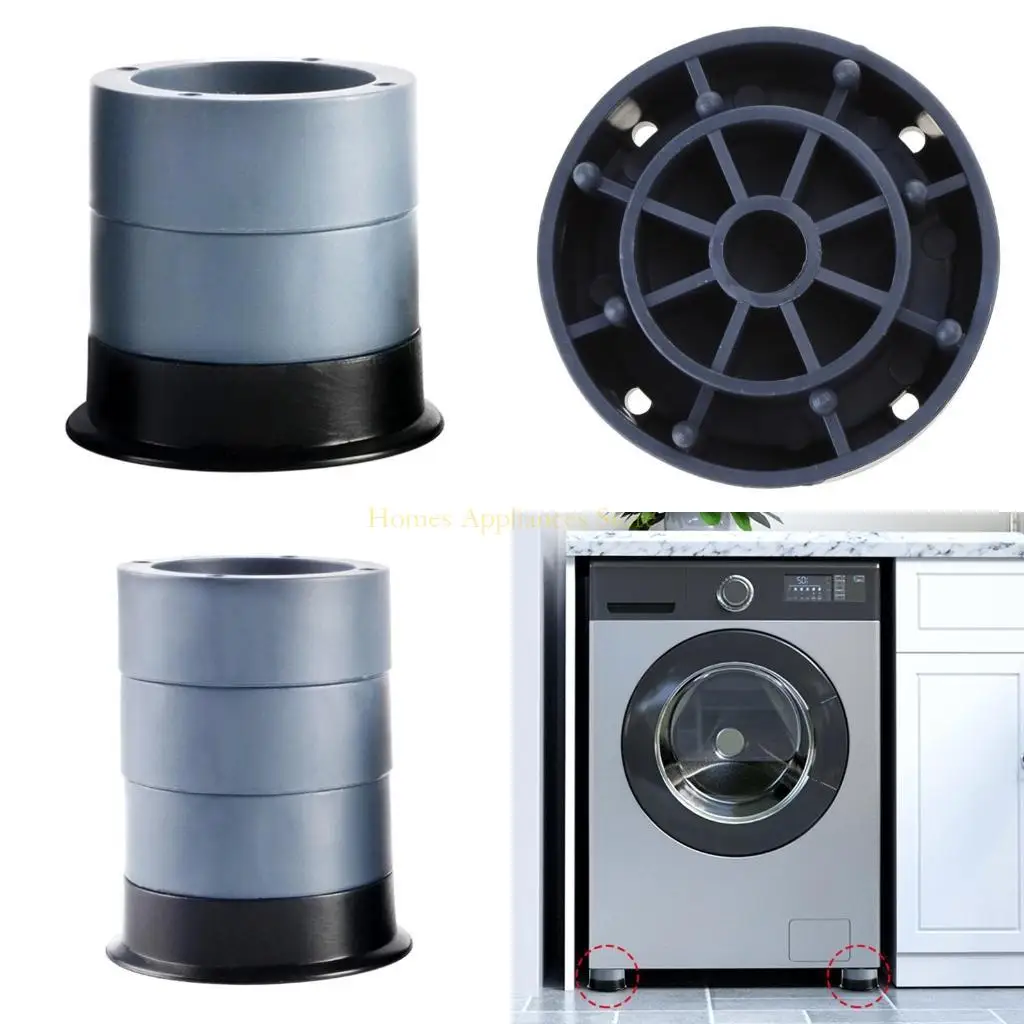 D0AB Adjustable Heighten Washing Machine Anti Vibration Pad Anti-slip Cushion Feet Fridge Leveling Foot to Increase