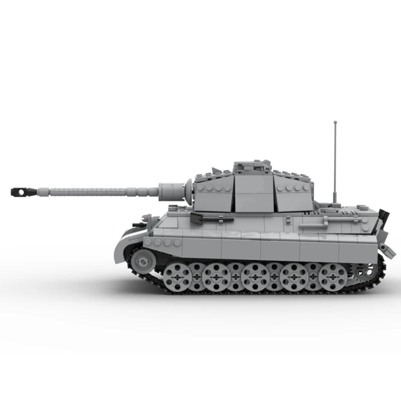 MOC-68289 Militaire Oorlog Tiger II Ausf B Zware Tank Bouwsteen Model Baksteen Set Creatieve Geschenken Hoogwaardige Volwassen SPEELGOED 987 STKS