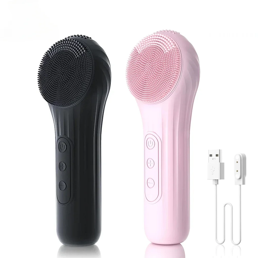 

Sonic Waterproof Facial Cleansing Brush Rechargeable Scrubber Exfoliating Vibrating Deep Clean Face Cleaner Skin Care Tool