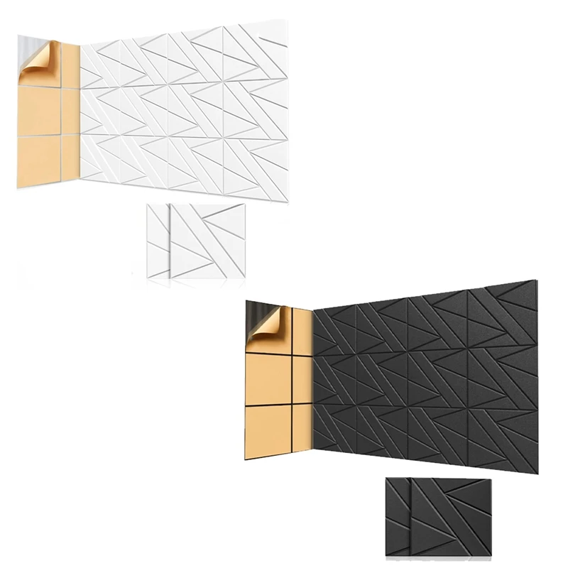 8 Pack Self-Adhesive Soundproof Wall Panels,12X12x0.47In Sound Proof Foam Panels For Home Studio Office Decor