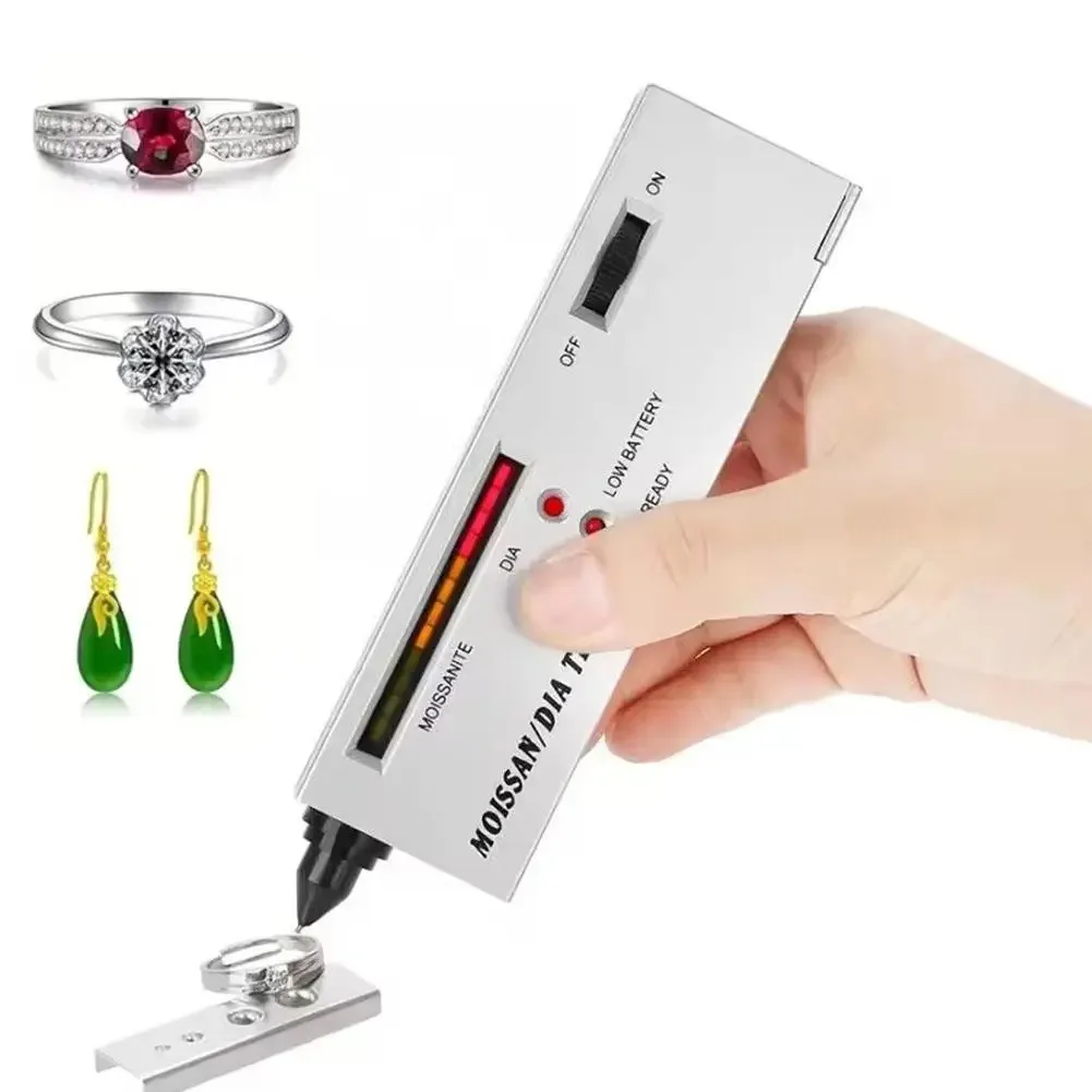 Professional High Precision Moissanite Tester Pen, Portable Gemstone Detector for Jewelry Accessories, Fast Check Tool