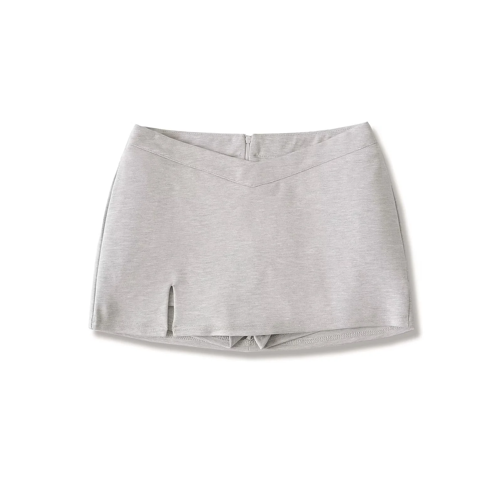 Saia Curta Estilo Americano Sexy para Mulheres, Saia  Bodycon de Cintura Baixa com Fenda, Cor Pura, Versátil, Tendência d...