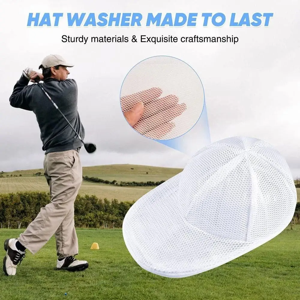 Anti-Deformation Baseball Hat Washers with Hat Rack Dishwasher Safe Cap Cleaner Laundry Bag Durable Sturdy Hat Protector Racks
