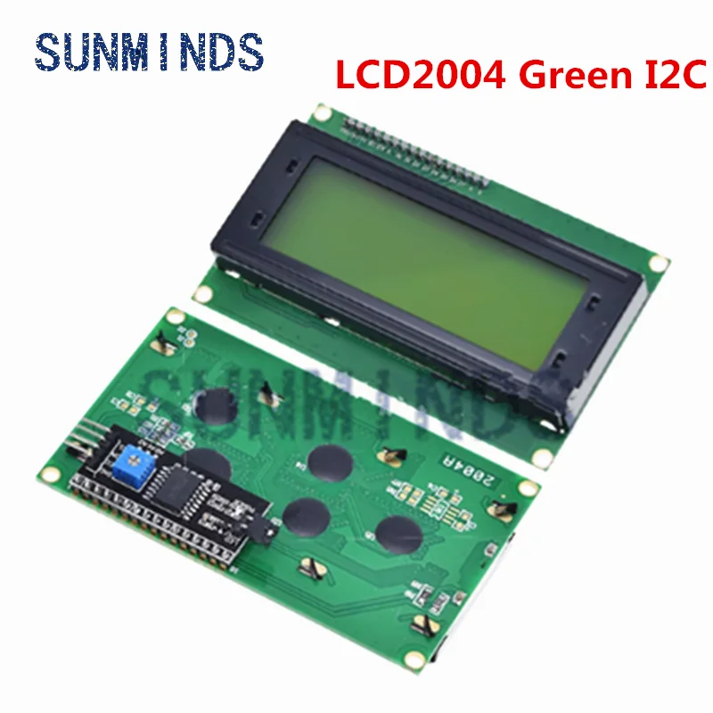 LCD2004+I2C LCD2004 20x4 2004A Blue Green Screen Character LCD IIC Serial Interface Adapter Module for Arduino