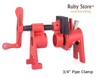 NEW! 3/4 inch Pipe Clamp Woodworking with Protective Pads
