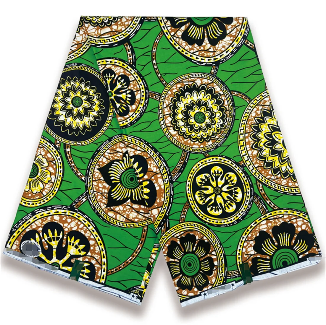 

2025 Latest Ankara Wax Print Fabric High Quality African Wax Real Fabric 100% Cotton Soft African Guaranteed Veritable Real Wax
