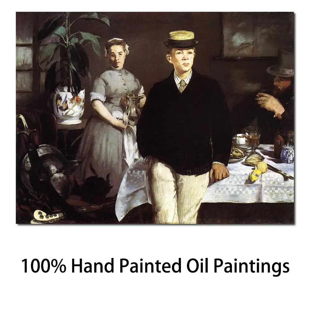 

Luncheon in The Studio Edouard Manet Painting for Sale Hand Painted High Quality